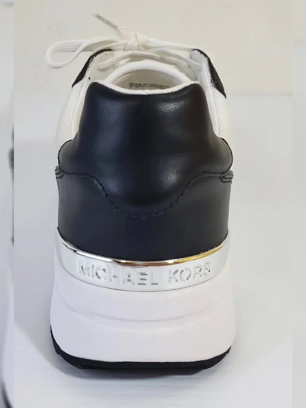 MICHAEL KORS JASMINE TRAINER SNEAKER WOMEN ALLOVER MK PRINT LOGO SIZE 11 BLACK